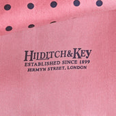 Light Navy Spot Silk Tubular Scarf