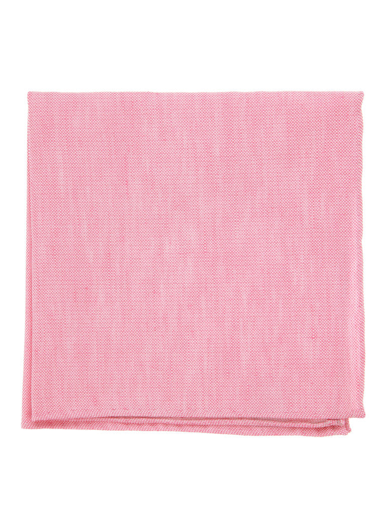 Light Pocket Square In Basket Weave Linen And Silk Bergame