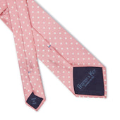 Light White Spot Printed Silk Tie