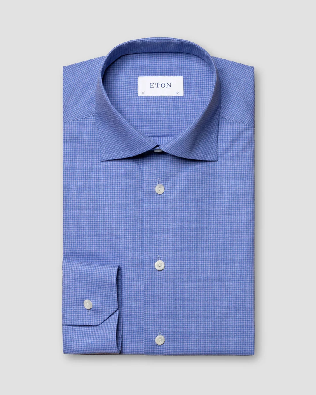Purple Fine Twill M Lange Shirt Eton