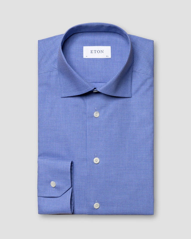 Purple Fine Twill Mélange Shirt - Eton