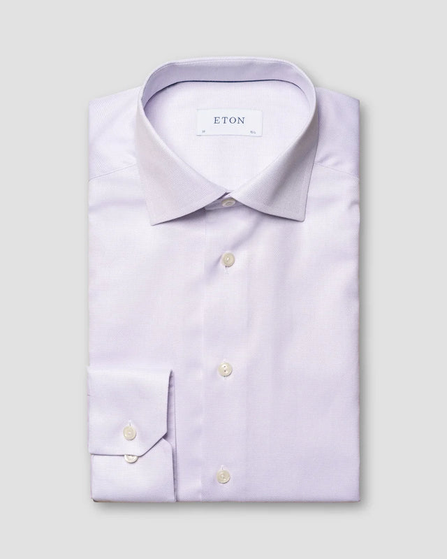 Light purple Signature Twill Shirt - Eton