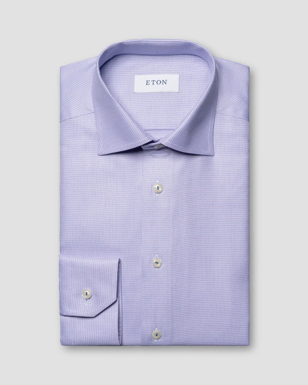 Semi Solid Signature Twill Shirt Eton
