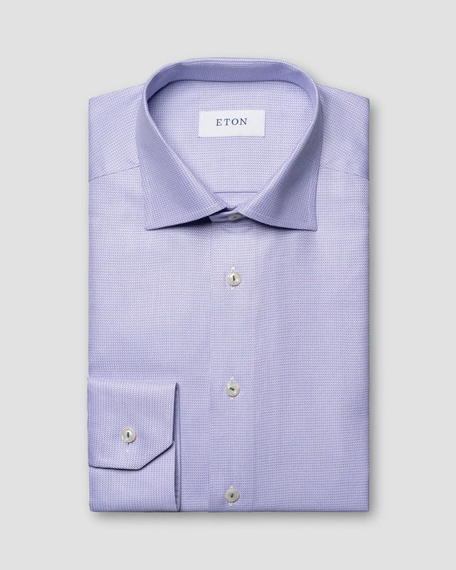 Signature-Twill-Hemd in Faux-Uni - Eton