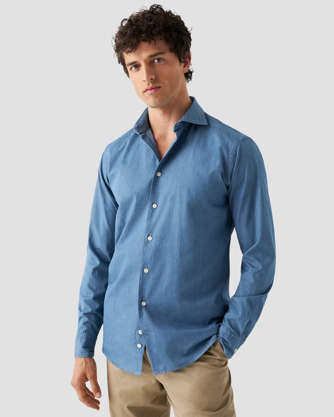 Lightweight Denim Shirt Eton
