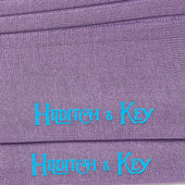 Short Lilac Cotton Socks With Contrast Heel Toe