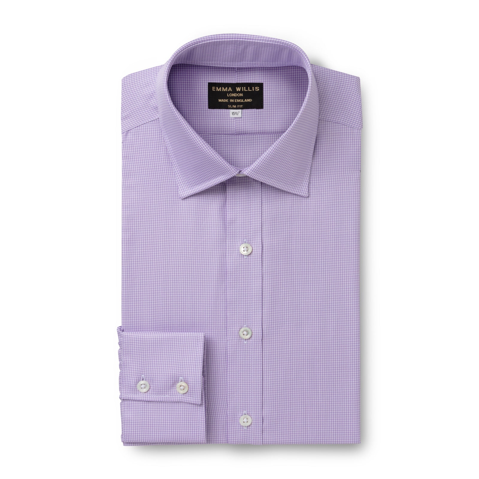 Lilac Houndstooth Twill Soprano Shirt
