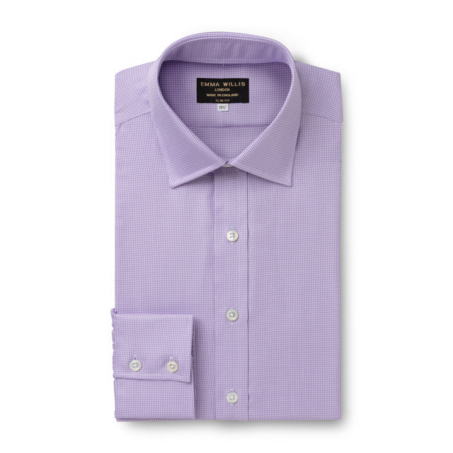 Lilac Houndstooth Twill Soprano Shirt