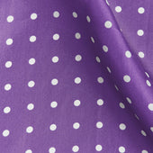 Lilac White Medium Spot Silk Pocket Square