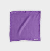 Lilac White Small Spot Silk Pocket Square