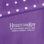 Lilac White Spot Silk Tubular Scarf
