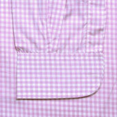 Classic Fit Check Zephyr Button Cuff Shirt In Lilac