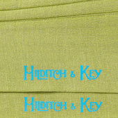 Short Light Green Cotton Socks With Contrast Heel Toe