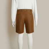 Tailored Linen Beach Shorts In