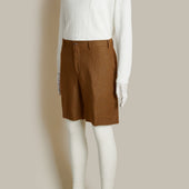 Tailored Linen Beach Shorts In