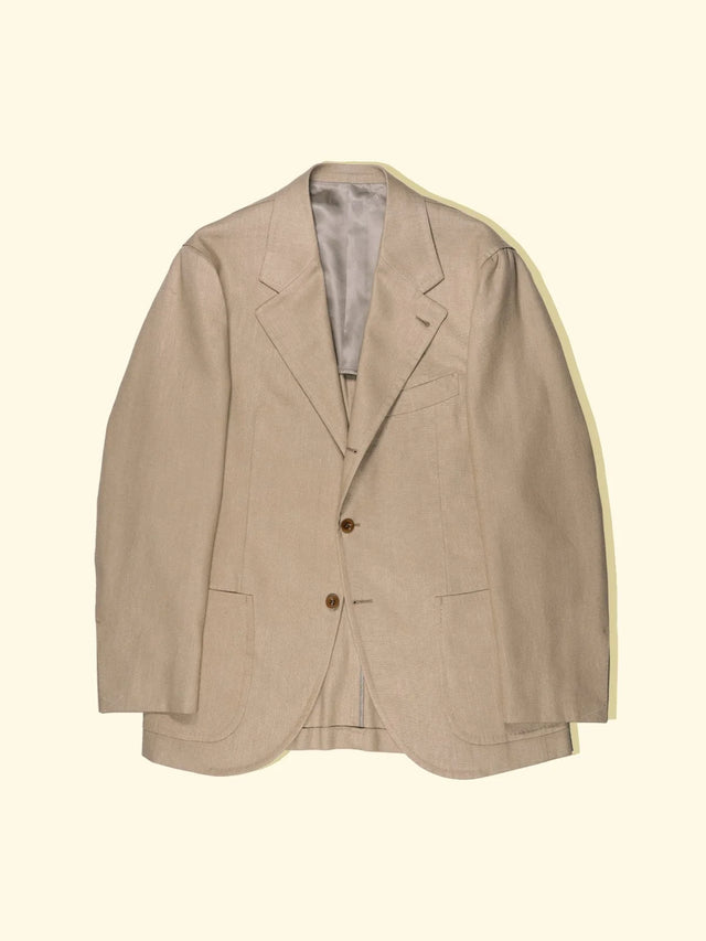 Linen/Cotton Twill Suit Jacket - Honey — The Anthology