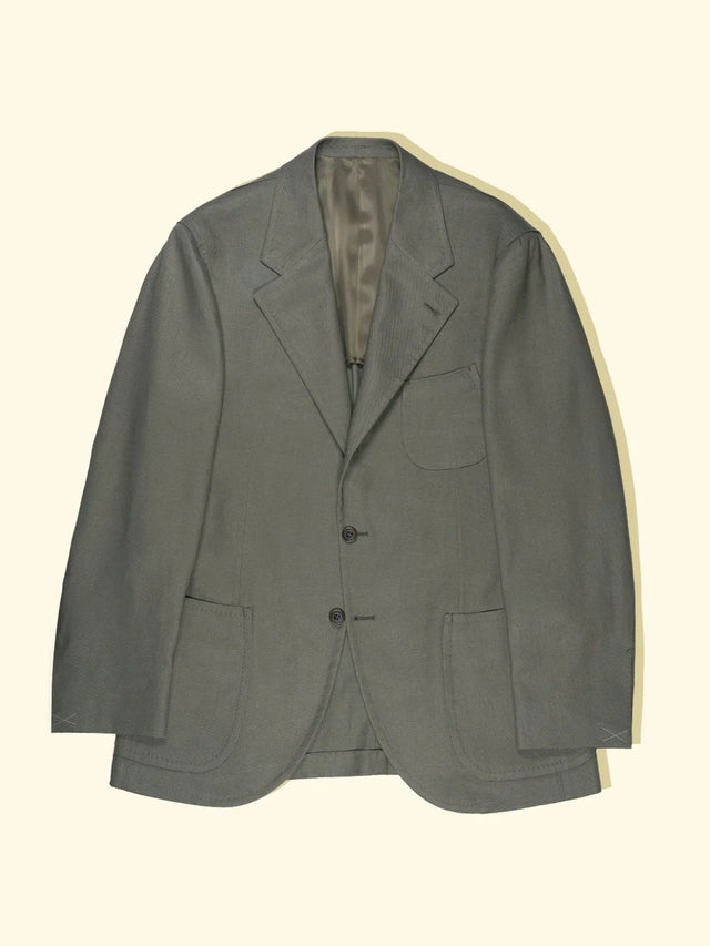 Linen/Cotton Twill Suit Jacket - Sage — The Anthology