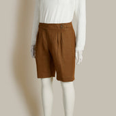Irish Linen Gurkha Shorts In