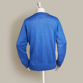 Linen Knitted Sweater In Ocean