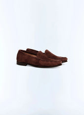 Cowhide leather loafers