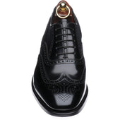 Loake 202 mens brogues in black polished