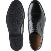 Loake 300 mens rubber-soled Oxfords in black polished
