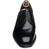 Loake 771 mens Derby shoes in black polished