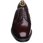 Loake 771 mens Derby shoes in burgundy polished