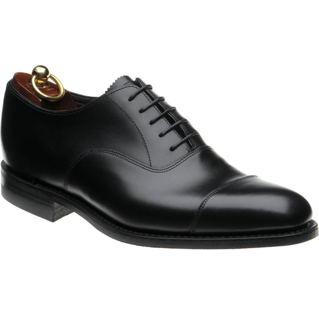 Loake Aldwych R mens rubber-soled Oxfords in black calf
