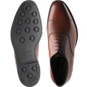 Loake Aldwych R mens rubber-soled Oxfords in mahogany calf