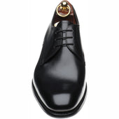 Loake Atherton mens hybrid-soled Derby shoes in black calf