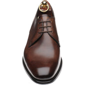 Loake Atherton mens hybrid-soled Derby shoes in dark brown calf