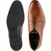 Loake Atherton mens hybrid-soled Derby shoes in tan calf