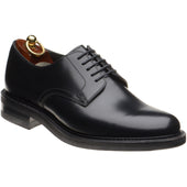 Loake Barbican mens rubber-soled in black polished