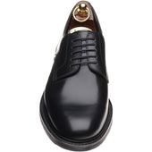 Loake Barbican mens rubber-soled in black polished