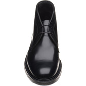 Loake Berkeley mens rubber-soled Chukka boots in black polished (second)