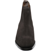 Loake Chatsworth (Rubber) mens rubber-soled Chelsea boots in dark brown suede