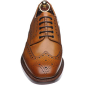 Loake Chester mens brogues in tan burnished calf