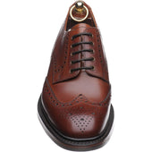 Loake Chester (Rubber) mens rubber-soled brogues in mahogany calf