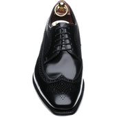Loake Clint mens brogues in black polished