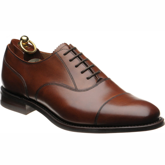 Loake Comanche mens rubber-soled Oxfords in cedar calf
