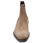 Loake Emsworth mens rubber-soled Chelsea boots in flint suede