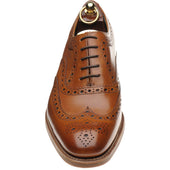 Loake Fearnley Rubber mens rubber-soled brogues in tan calf