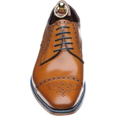 Loake Foley mens semi-brogues in tan calf