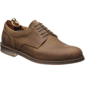 Loake Franklin mens rubber-soled Derby shoes in brown oiled nubuck
