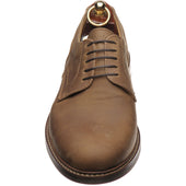 Loake Franklin mens rubber-soled Derby shoes in brown oiled nubuck