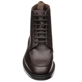 Loake Gisbourne mens boots in dark brown waxy