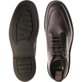 Loake Gisbourne mens boots in dark brown waxy
