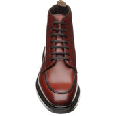 Loake Gisbourne mens rubber-soled boots in seared mahogany calf