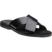 Loake Gozo mens rubber-soled in black calf